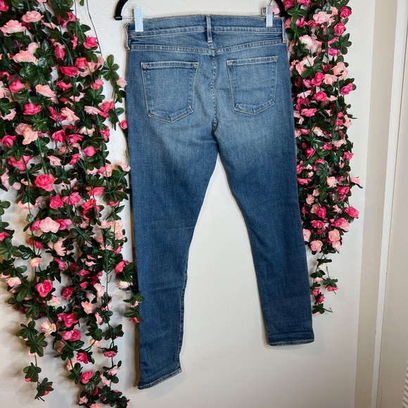 🌹Frame Denim Le Garcon Mid Rise Distressed Slim Boyfriend Jeans Womens NWT - Picture 15 of 15